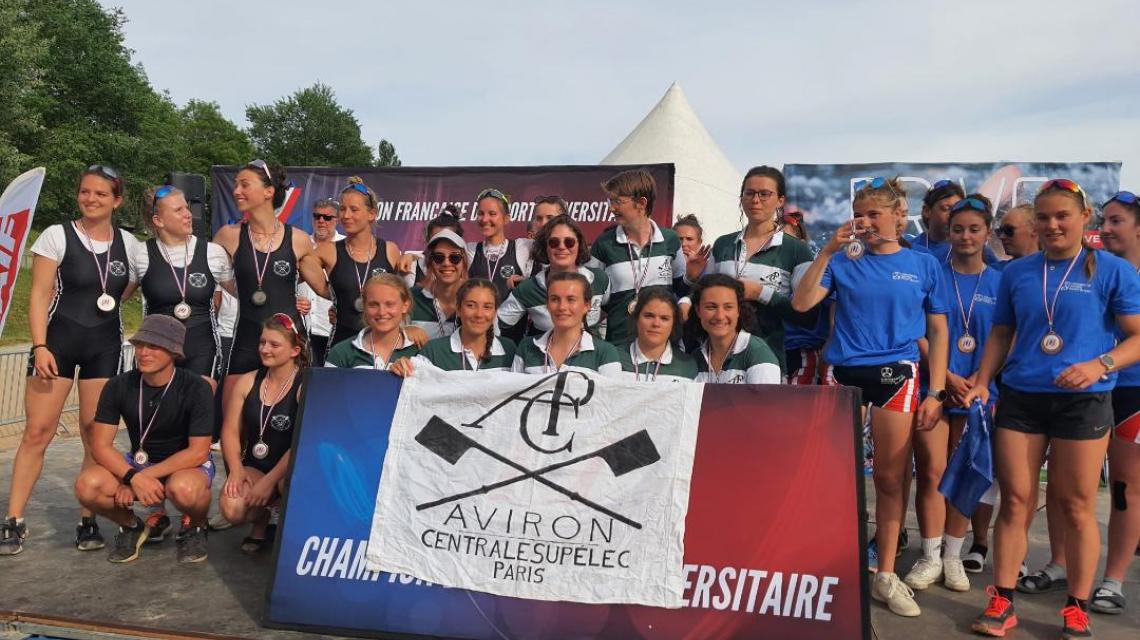 CentraleSupélec champion de France universitaire d'aviron !