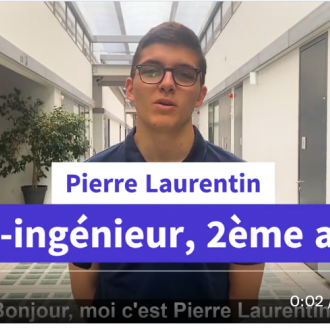 Pierre Laurentin, élève-ingénieur CentraleSupélec, en partance pour Polytechnique Montréal, pour un double diplôme